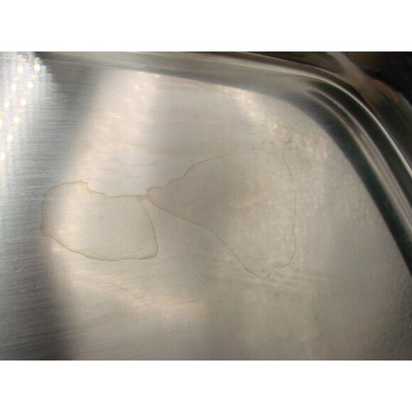 Serving Tray Platter Dish Danish Modern MCM Stainless International Decorator - Picture 8 of 11